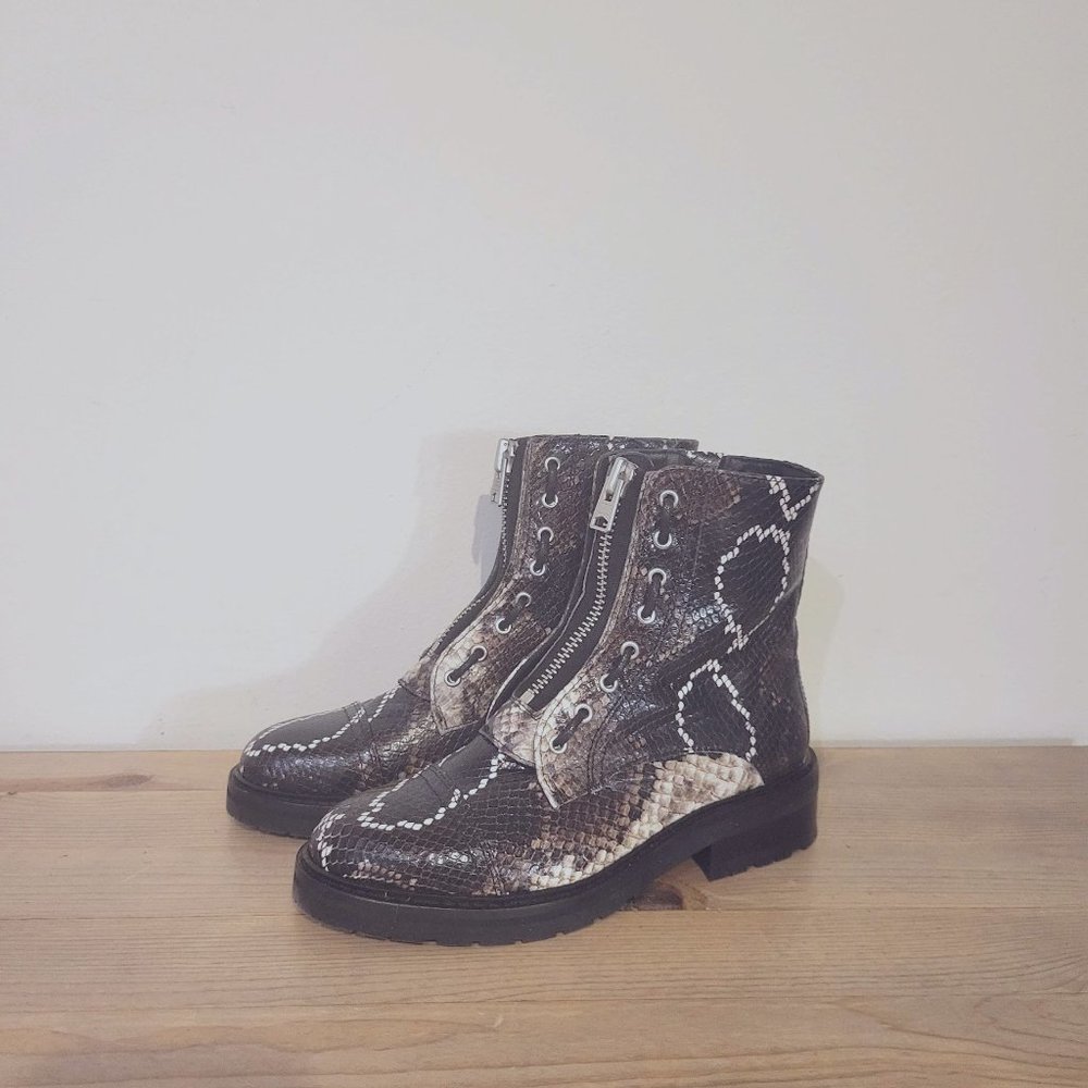 ALLSAINTS ARIEL LEATHER COMBAT BOOT